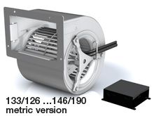 Ventilator centrifugal incorporabil DDMP 7/9 M6A1 DA5 230V-1F + DRIVER