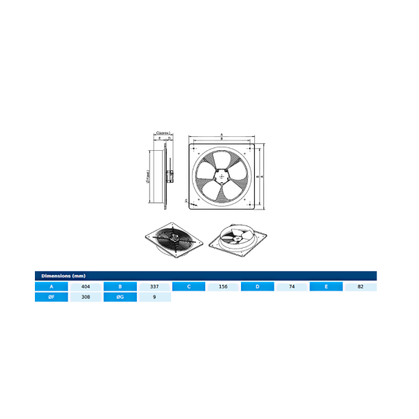 RESEALED - Axial fans HJEM  30 M40,08kW