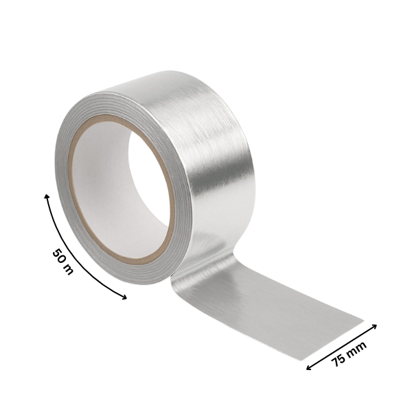Banda Autoadeziva din Aluminiu 75 mm - 50 m