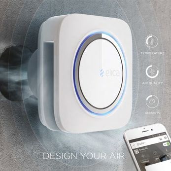 Elica SNAP Air Quality Balancer — alb | echilibrator automat calitate aer cu Wi-Fi si 3 senzori
