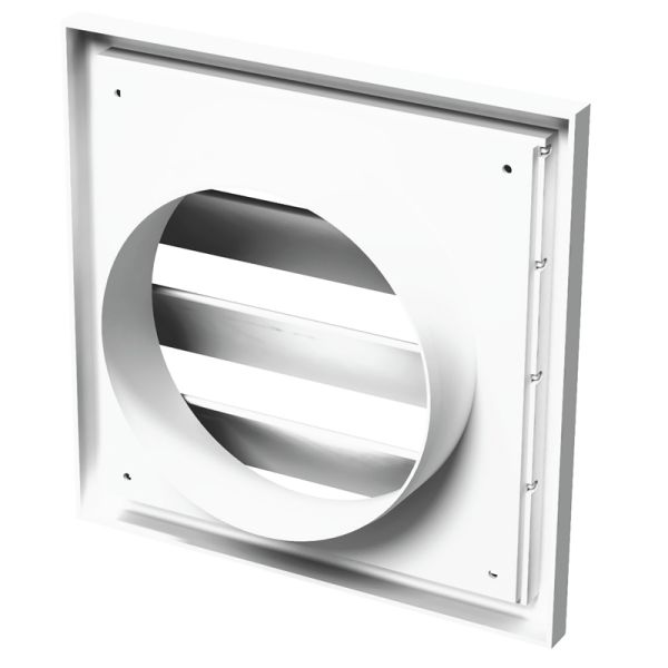 Grilă Gravitațională 150x150mm, Ø100 mm, PVC