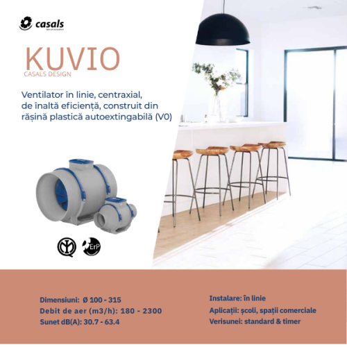 Ventilator in-line KUVIO 200
