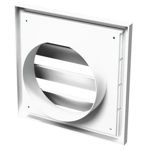 Grilă Gravitațională 150x150mm, Ø100 mm, PVC